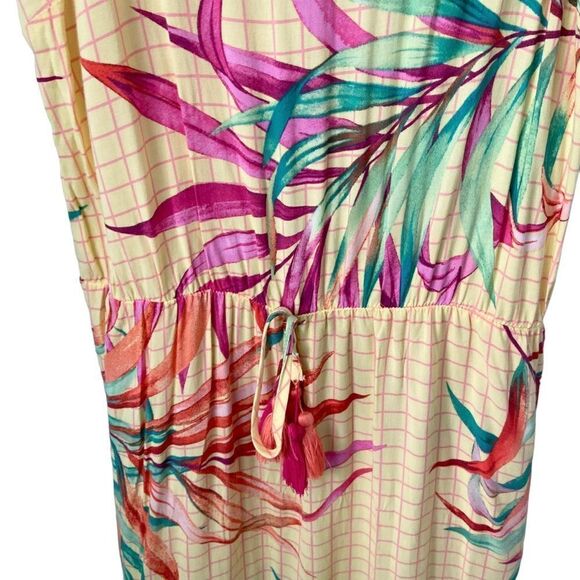 Bluesteel Floral Print Summer Boho Dress Midi/ Maxi Length in Size Medium - Picture 4 of 9